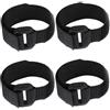 Clockjuan 4 collari neri anti corvo, nessun rumore di corvo, cintura per galli per pollo, anatra, oca, nero aggiornato, lunghezza 20,5 cm collari