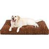 KSIIA Cuscino per Cani Taglia Grande e Media, Cuccia Cane Interno, 90x60cm, Base Antiscivolo, Lettino per Cani, Lavabile in Lavatrice, Materassino Cane, Marrone