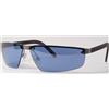 ESCHENBACH 6302 Occhiali Da Sole Silver-Grey Lenti Blu 70-20-122mm Rari Unici