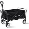Walden Carrello pieghevole pieghevole da spiaggia con grande capacità, robusto carrello pieghevole portatile, carrello pieghevole per sport, shopping, campeggio
