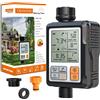 CROSOFMI Irrigatore Giardino Timer per Irrigazione Batteria Automatica Programmatore Centralina Irrigazione Ampio Schermo da 3 Pollici