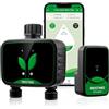 RESTMO Computer WiFi, timer programmabile per irrigazione, 3 modalità, adatto per rubinetti esterni e sistemi di prato, 2 zone