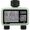 CROSOFMI 2 Uscite Centralina Irrigazione Giardino Timer Irrigazione Automatico Programmatore Irrigazione /IP5X Impermeabile/Ritardo Pioggia/Modalità di Irrigazione Manuale/Funzione di Blocco Bambini
