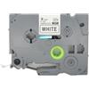 BROVACS Nastro laminato nero su bianco, compatibile con stampanti Brother P-Touch TZ 221 TZe 221 9 mm 3/8 OPA4221