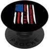 4th July America Indepedence Day Patriot I'm A Simple Woman Flip Wine Camp Dog Paw USA Flag 4th July PopSockets PopGrip Adesivo
