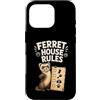 Jimbeels Custodia per iPhone 16 Pro Regole Casa Furetto
