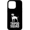 Cani da soma canini resistenti Custodia per iPhone 15 Pro Max Tripod Squad Supporto per la resilienza a tre zampe del cane