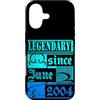 Lustiger Geburtstagsspruch zum 22. Gebur Custodia per iPhone 17 22° Compleanno Leggendario dal Giugno 2004 Anno Retro