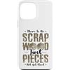 Crafter's Gifts and Apparel by Kanig Des Custodia per iPhone 13 Pro Max Falegnameria Nessun residuo Pezzi di legno Non Usato Falegname