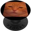 Cat Meme Funny Cute Humor Graphics Foto di meme sfocato divertente gatto arancione PopSockets PopGrip Adesivo