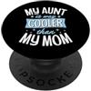 Aunt To Be Pregnancy Announcement Party Mia zia è molto più cool di mia mamma PopSockets PopGrip Adesivo