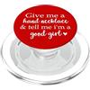 Phone Grips Dark Romance Book Phone Case Give Me a Hand Necklace and Tell Me I'm a Good Girl Book Red PopSockets PopGrip per MagSafe
