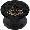 Buddha Designs by Kajiro Buddha astratto fiore di loto - buddismo spirituale buddista PopSockets PopGrip Adesivo