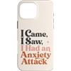 Anxiety Humor Moments Custodia per iPhone 16 Pro Max Ansia divertente Sarcasmo Citazione Salute mentale Introverso