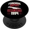True Crime Merch for Investigative Crime Esperto forense dalla nascita 1994 Compleanno a tema crimine vero PopSockets PopGrip Adesivo