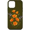 Hummingbird Apparel For Kids and Adults Custodia per iPhone 12 mini Natura botanica floreale del papavero della California