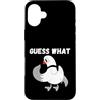 Funny Peace Dove Pigeon Birthday Holiday Custodia per iPhone 16 Plus Guess What Lonesome White Colomba Piccione Uccello Uomini Donne Bambini