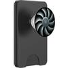 PC Black Cooler Design Gamer Rig ventola di raffreddamento stile grafica PopSockets PopWallet per MagSafe