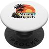Miami Beach Florida Surfing Surf Ocean V Miami Spiaggia PopSockets PopGrip Adesivo
