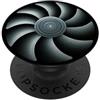 PC Black Cooler Design Gamer Rig ventola di raffreddamento stile grafica PopSockets PopGrip Adesivo