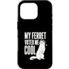 Jimbeels Custodia per iPhone 16 Pro Furetto Vota Cool