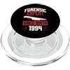 True Crime Merch for Investigative Crime Esperto forense dalla nascita 1994 Compleanno a tema crimine vero PopSockets PopGrip per MagSafe