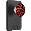PC Gaming Cooler Graphic Gamer Rig - Ventola di raffreddamento rossa Art Tech Design PopSockets PopWallet per MagSafe