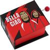 Lutèce Créations Carillon/Scatola Musicale a manovella di Cartone Illustrato a Forma di Libro con meccanismo Musicale 18 Note - Bella Ciao (Tradizionale)