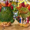 SICILIA BEDDA CAPACI Artistico Presepe Siciliano Interamente Realizzato e Decorato a Mano - Collezione Frutti: Opuntia