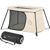 Babymoov Lettino da viaggio Moov & Sleep, Ultra Compatto e Leggero (<5kg), Montaggio e Smontaggio Rapido, Dalla Nascita e Fino a 4 Anni, Confortevole (Densità Materassino di 25kg/ms)