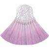 Aokbean 50PCS Mini Nappe in Seta per Artigianato FAI DA TE, Segnalibro, Gioielleria Carina, Perline, Orecchini per Ragazze, Anello per Chiavi, Piccola Chiave, Nastro Lungo, Tessuto per Cucire, Bordo per Tende