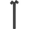 Lindby Lampada da esterni dimmerabile (Moderno) colore Grigio, in Alluminio lampioncino paletto luminoso lampada viale lampione