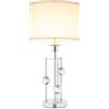 RELAX4LIFE Lampada da Tavolo, Lampada da Comodino con Paralume in Tessuto di Lino, 3 Sfere Decorative, Stile Moderno, Abat Jour da Comodino per Camera da Letto, Soggiorno e Studio