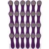 trendfinding 24 mollette da bucato con molle a pressione in acciaio inox e Soft Grip Softgrip Soft Touch Softtouch Lilla Grigio