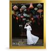 PCH[art] Cornice portafoto Aliyah, colore: oro metallo, dimensioni: 80 x 120 cm, cornice da 30 mm, design pulito e alla moda