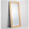 MO.WA Specchio da parete grande 82x182, Made in Italy, Specchio cornice legno naturale, Specchiera moderna, Specchio da parete lungo figura intera
