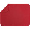 BW&HM Tappetino scolapiatti XXL in microfibra per cucina, tappetino scolapiatti super assorbente, asciugatura rapida, 46 x 60 cm, rosso