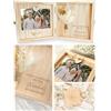 Joli Coon Cofanetto regalo nonna in legno, 14 x 14 x 3 cm | Veri fiori secchi, magnete per inserire una foto, ricordo decorativo da esporre, lavorazione curata