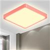 LQWELL® Plafoniera Lampada da soffitto a LED, IP44 Lampada da bagno impermeabile Quadrata piatta 18W 3000K 1600LM Sottile per soggiorno Bagno Camera da letto Cucina Seminterrato Ufficio, 220 * 24mm