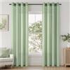 Topfinel Tende per Interni Verde Salvia 2 Pannelli 140x225 CM Moderne Trasparenti in Voile Con Occhielli Morbidi Finestre per Camera da Letto e per Salotto Soggiorno