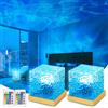 ZLDYPINK Luminorthe - Lampada a forma di cubo con onde oceaniche, 16 colori, lampada olografica 3D con telecomando, luce notturna per camera da letto, casa, illuminazione d'atmosfera per feste