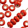 Blausky 50 pezzi 15mm Perline rotonde in ceramica, perline pony in ceramica sfuse con foro grande da 6mm per infilare perline in porcellana perline colorate per braccialetti fai da te, orecchini