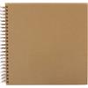 Craftelier - Album ad anelli per progetti di scrapbooking e artigianato | 30 fogli marrone kraft con grammatura di 190 g | Anello a spirale bronzo vintage | Dimensioni 30,5 x 30,5 cm