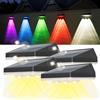 SUPPOU Lampade solari per esterni, 4 pezzi, impermeabili, per giardino, balcone, decorazione, luci solari a LED per esterni, giardino, prato, vialetto, patio, terrazza e gradini