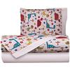 Smart Deco Home Completo lenzuoline lenzuolini set lenzuola stampa fantasia 100% cotone made in italy per lettino lettino con sbarre bimbo bimba bimbi neonato bebe LETTINO DINOSAURI