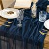 Artoid Mode Runner da Tavolo Boho Garza da Formaggio Blu Mareo, 300 cm, Decorazione da Tavolo da Cucina, per Interni, Vacanze, Matrimoni
