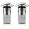 Alyxen 2 Pezzi Tappo Lavandino Bagno, Tappo Bidet Universale Pop Up per Il Foro di Drenaggio di 34-40MM Filtro di Scaricoin Acciaio Inossidabile per Lavandino,Cucina,Vasca da Bagno