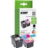 KMP MULTIPACK H175VX - confezione da 2 - nero, colore (ciano, magenta, giallo) - compatibile - cartuccia d'inchiostro - per HP AMP 130; Deskjet 26XX, 37XX; Envy 50XX