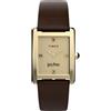 Timex Harry Potter Hailey Hogwarts TW2Y75700 - Orologio al quarzo da donna, 24 mm, cinturino in pelle marrone con quadrante panna e cassa dorata