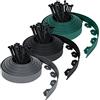 NAIZY Bordo da Giardino Flessibile Bordi Letto 10m Recinzione Prato Bordatura in Plastica PP con 30 Chiodi di Fissaggio Bordi letto alti 5 cm per Giardino, Grigio Chiaro